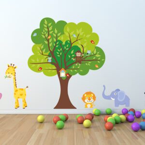 Παιδικό αυτοκόλλητο Unisex/Διάφορα "Ζώα της ζούγκλας"