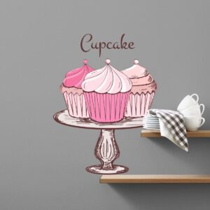 Αυτοκόλλητο τοίχου Κουζίνας "Cupcake"