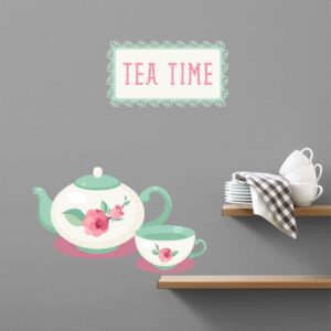 Αυτοκόλλητο τοίχου Κουζίνας "Tea time"