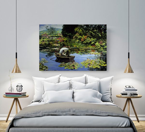 Πίνακας σε καμβά Διάσημοι Ζωγράφοι "Monet in Giverny"