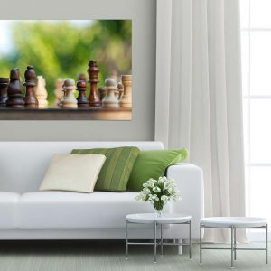 Πίνακας σε καμβά Ορθογώνιος "Σκάκι"