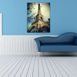 Πίνακας σε καμβά Ορθογώνιος "Ο πύργος του Άιφελ"