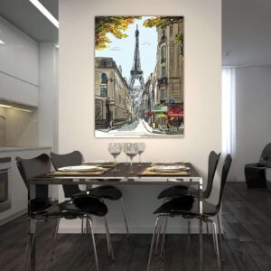 Πίνακας σε καμβά Ορθογώνιος "Paris"