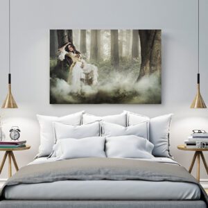 Πίνακας σε καμβά Ορθογώνιος "Γυναίκα στο δάσος"