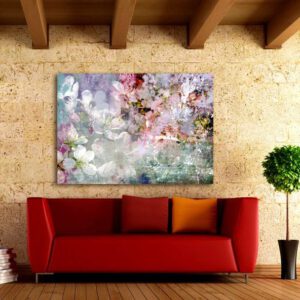 Πίνακας σε καμβά Ορθογώνιος "Λουλούδια"