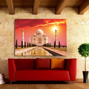 Πίνακας σε καμβά Ορθογώνιος "Taj mahal palace India"