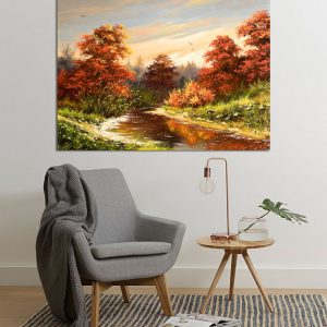 Πίνακας σε καμβά Ορθογώνιος "Φθινοπωρινό τοπίο"