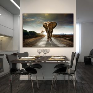 Πίνακας σε καμβά Ορθογώνιος "Ελέφαντας"