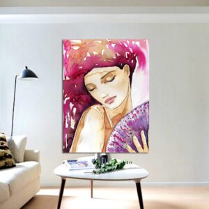 Πίνακας σε καμβά Ορθογώνιος "Γυναικεία φιγούρα"