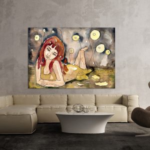 Πίνακας σε καμβά Ορθογώνιος "Γυναικεία φιγούρα"