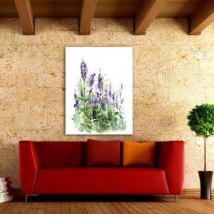 Πίνακας σε καμβά Ορθογώνιος "Λουλούδια"