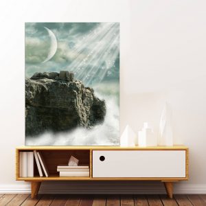 Πίνακας σε καμβά Ορθογώνιος "Βράχια"