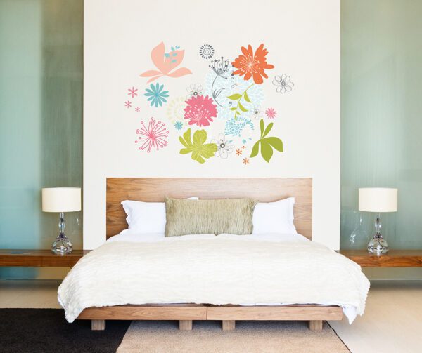 Αυτοκόλλητο τοίχου Διάφορα "Floral σύνθεση"