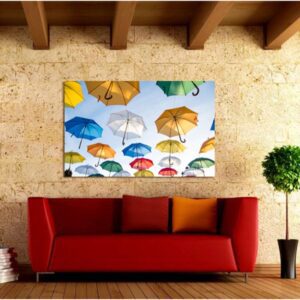 Πίνακας σε καμβά ορθογώνιος "Ομπρέλες"