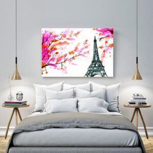 Πίνακας σε καμβά ορθογώνιος "Πύργος του Άιφελ"