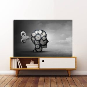 Πίνακας σε καμβά ορθογώνιος "Clocks"