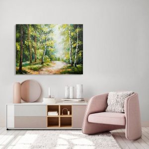 Πίνακας σε καμβά, καλοκαιρινό δάσος,  summer forest
