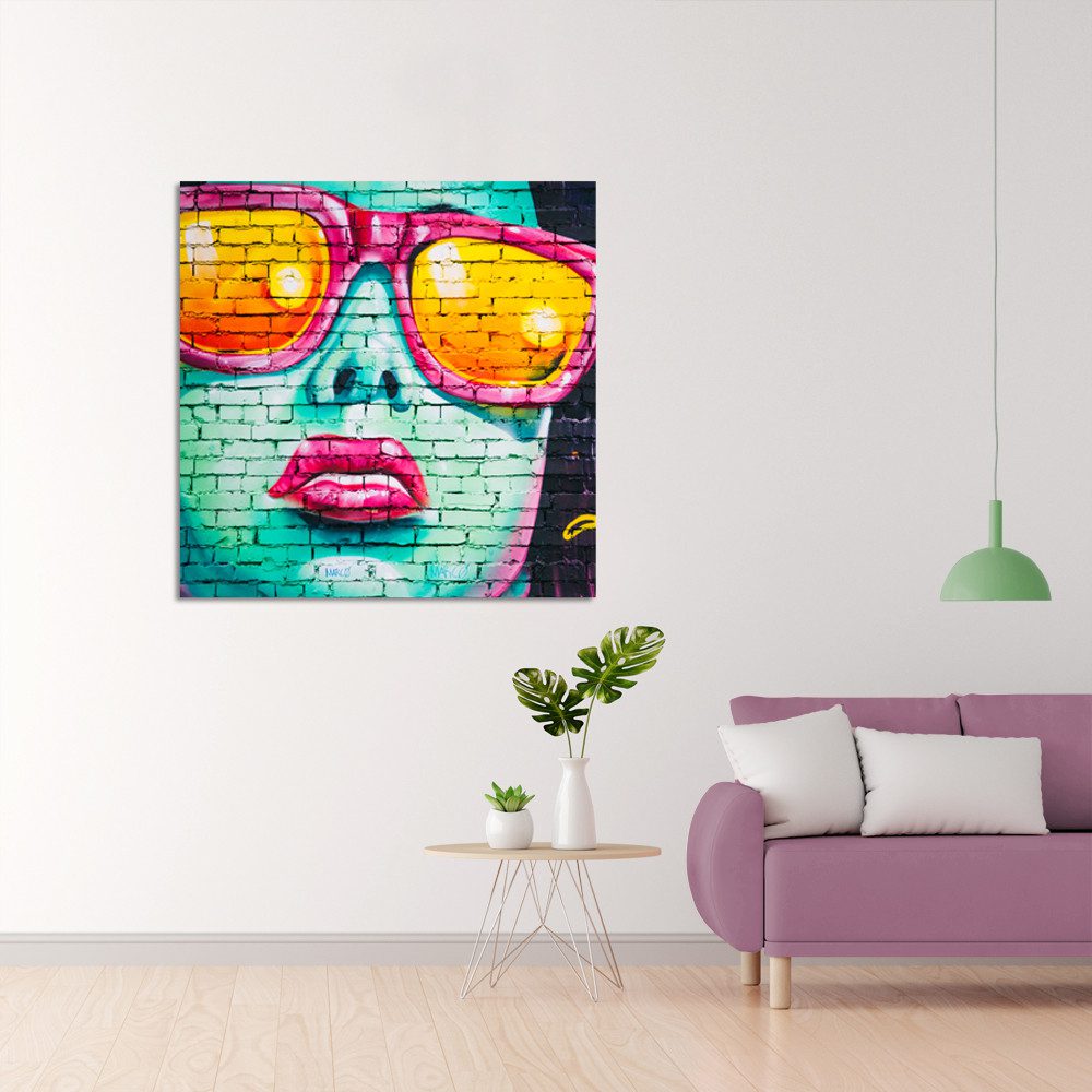 Πίνακας σε καμβά, Face Artwork - Abstract Lady Face